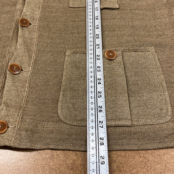 Vintage POLO Linen cardigan jacket - Picture 8 of 10